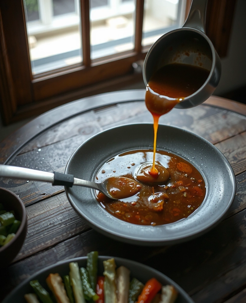 Glänzende Saucenkunst